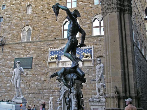 Perseus Statue by Cellini in Florence Italy