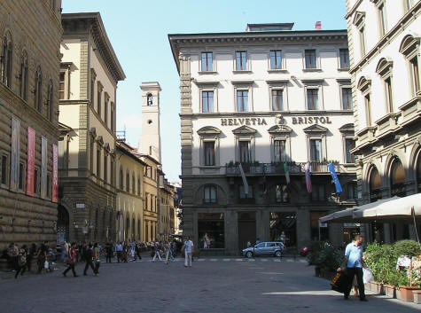 Piazza degli Strozzi in Florence Italy