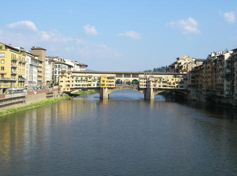 Ponte Vecchio Bridge in Florence Italy