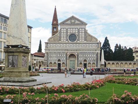 Santa Maria Novella church in Florence Italy